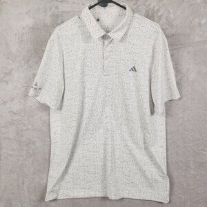 ADIDAS Ultimate 365 Power Grid Print Polo Shirt Men's Size L‎